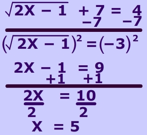 picture of solve radical equations