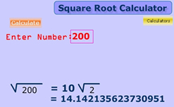 Picture of Square Root Calculator