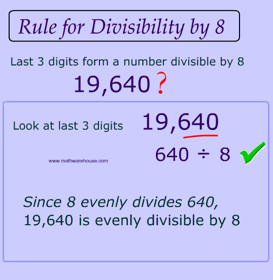 divisibility by 8 rule