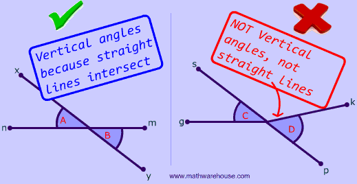 Vertical Angles Definition Illustrated Examples And An