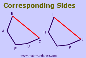 Corresponding Angles And Sides Pictures Examples And Cool Applet How To Identify