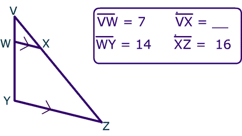 Side Splitter Theorem Similar triangles cut by parallel lines form