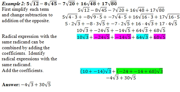 Adding Radicals Worksheet pdf And Answer Key 25 Scaffolded Questions