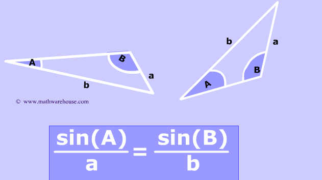 Law of Sines formula, examples and practice problems